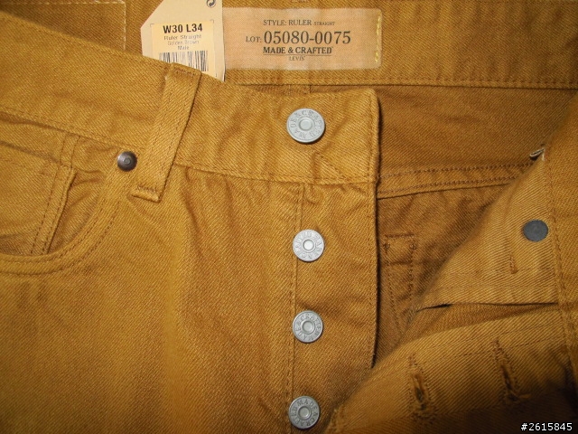 [VOL 2] Levi's Made and Crafted Ruler Straight 原色赤耳牛仔褲
