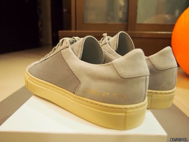 COMMON PROJECTS ACHILLES LEATHER AND MESH LOW TOP SNEAKERS開箱！