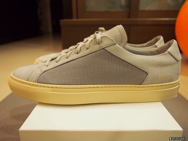 COMMON PROJECTS ACHILLES LEATHER AND MESH LOW TOP SNEAKERS開箱！