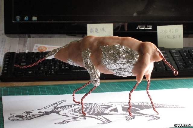 仿真動物模型製作--加斯莫龍(Chasmosaurus)