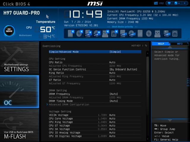 [開箱] MSI H97 GUARD-PRO 入門超頻測試