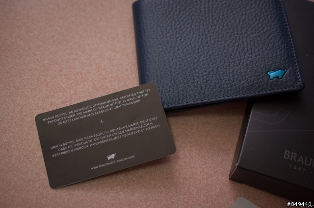 [開箱] Braun Buffel 德國小金牛 史塔克系列 十卡短夾 - 海軍藍