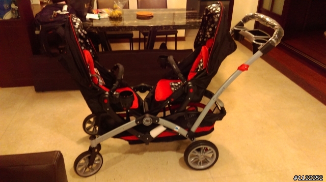 [開箱] 美國Kolcraft Contours Optima Tandem 雙人手推車