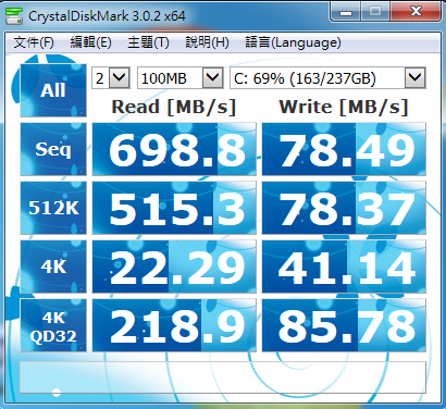ezlink T34 128Gx2 實戰 raid0