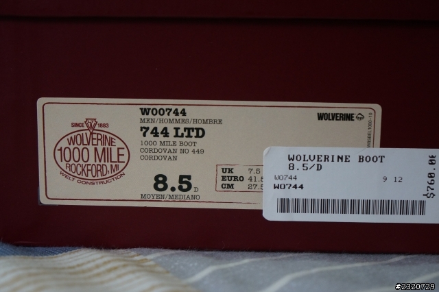 [真開箱]限量就是殘酷~Wolverine 1000 Mile 744 LTD ~更新多圖 附實穿照