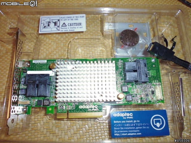 [開箱]Adaptec 81605ZQ SAS RAID 16埠 PCIe 3.0