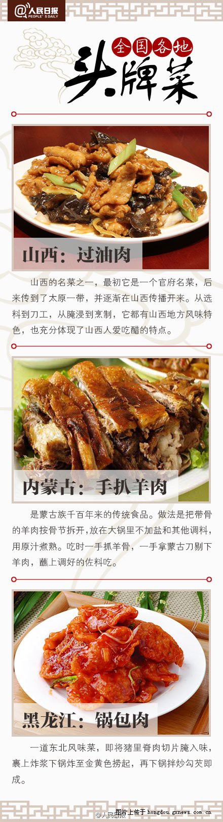 中国各省头牌菜来了