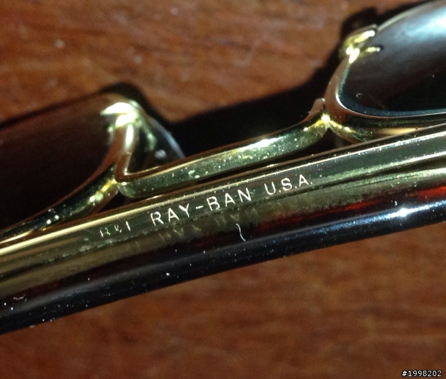 買了一副老雷朋 可否有達人幫忙鑑定真假