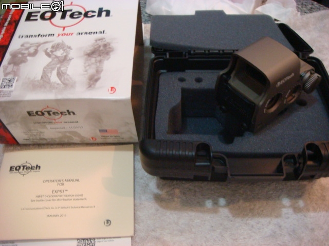 開箱  期待了一個月終於到台灣啦 真品 EOTech EXPS3-0 TAN色