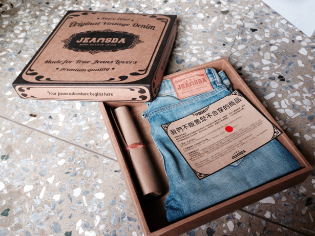 [JEANSDA水洗第四部曲]Fenrir Cloud Blue Washed Jeans(Slender)
