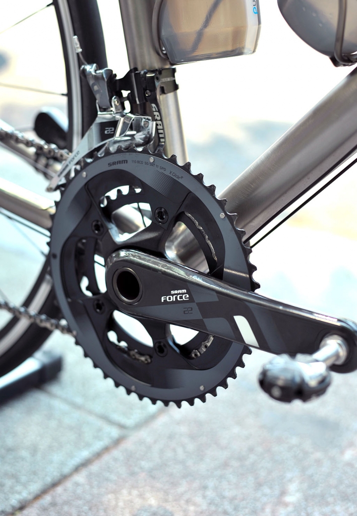 [組裝交車] 鈦合金戰馬 Lynskey Sportive 22速Sram Force系統搭配爬坡鈦輪pmp RS04