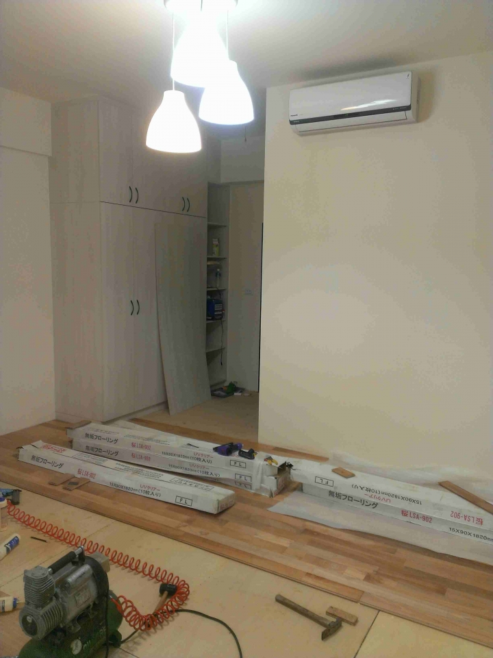 新手diy實木地板  (新增完工圖)
