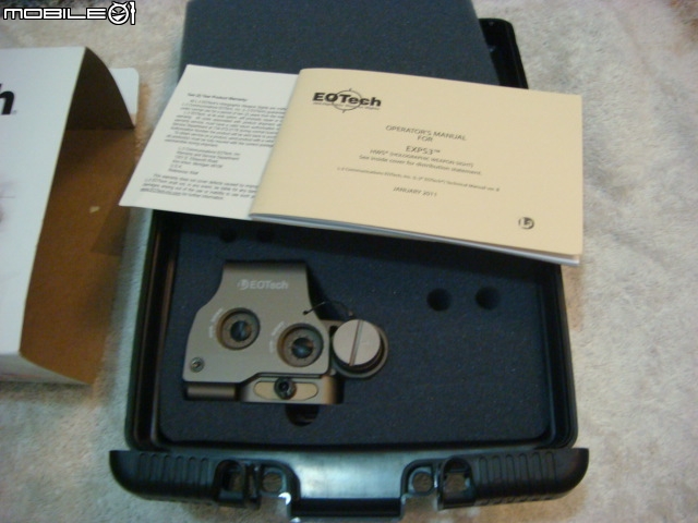 開箱  期待了一個月終於到台灣啦 真品 EOTech EXPS3-0 TAN色