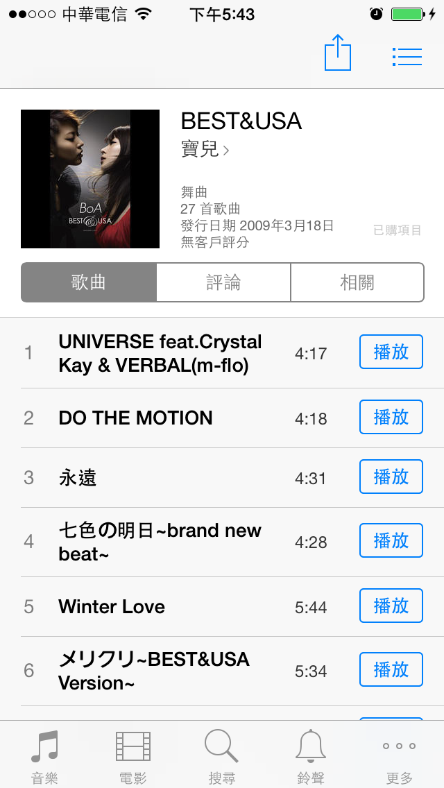 在 itunes store 上面買的歌曲消失了，有人遇到過嗎？
