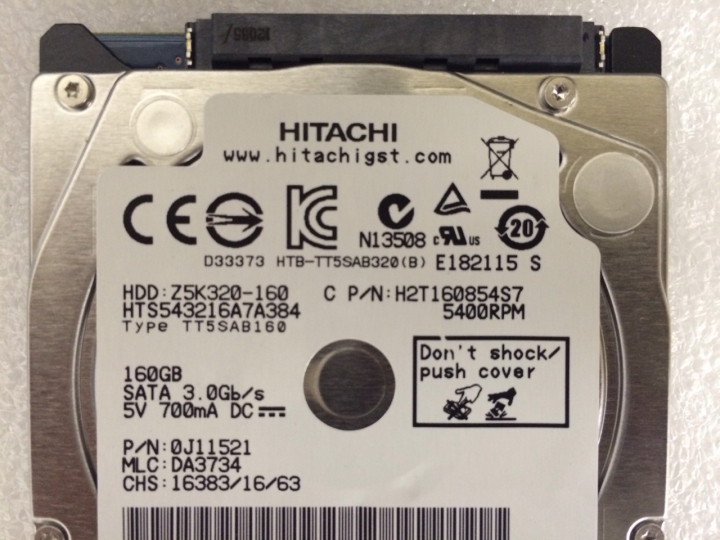 ==求救==2.5吋 160GB硬碟，容量似乎被鎖只能讀到40GB