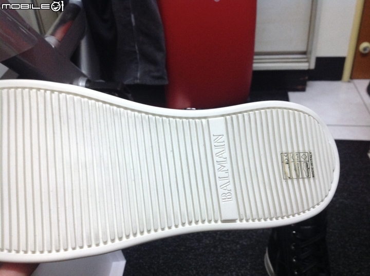 [開箱]BALMAIN LEATHER HIGH TOP SNEAKERS