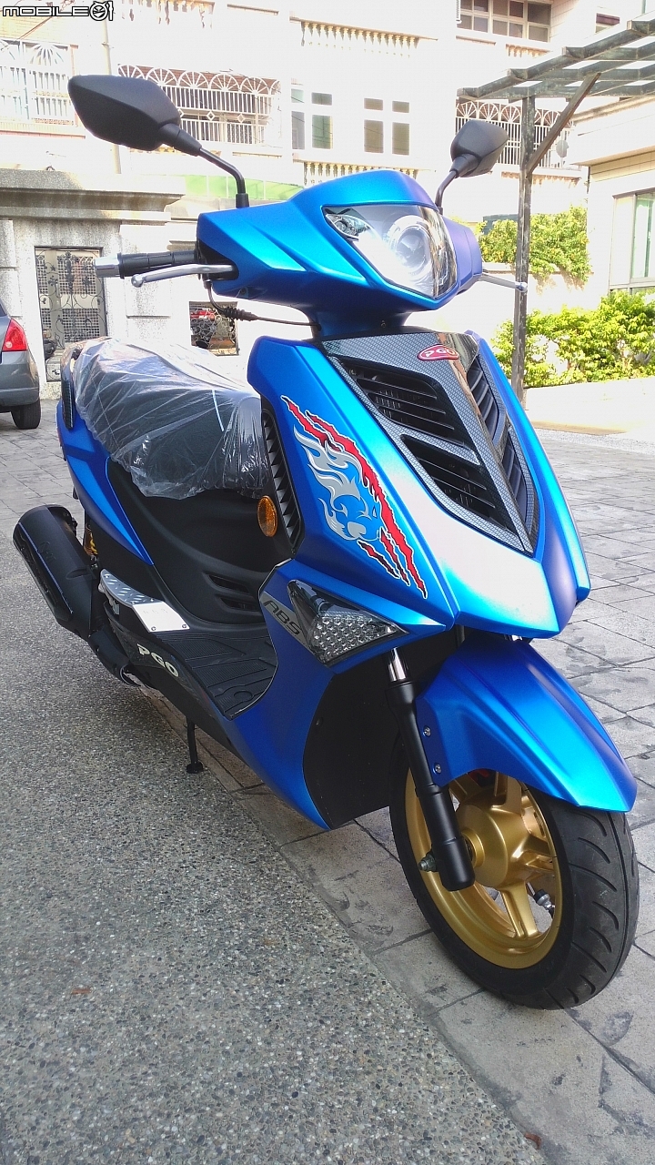 笑年歐吉桑的tigra 150 abs 特仕藍