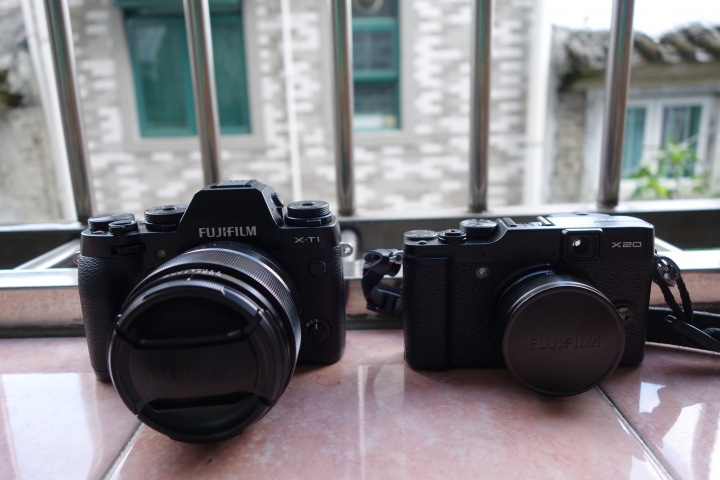 新手的X-T1 + xf23mm開箱文送TOSHIBA 高速卡,附x20比大小