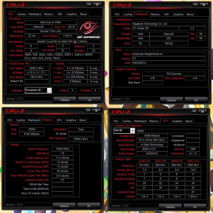 紅色三倍速！ADATA XPG DDR3 2133 4G*2超頻記憶體