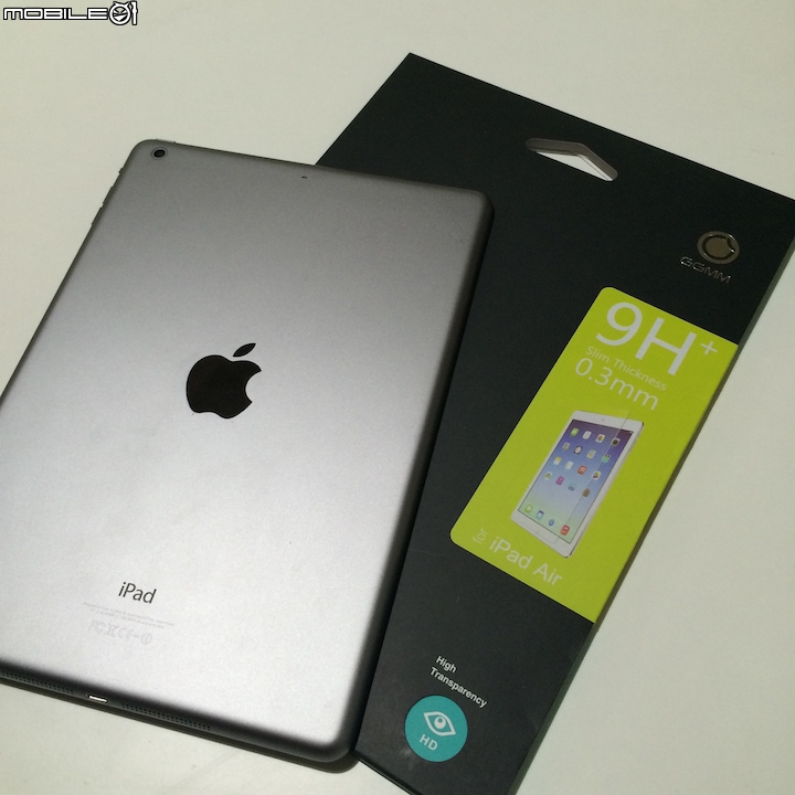 [分享] iPad Air 抗藍光玻璃強化保護貼 made by GGMM