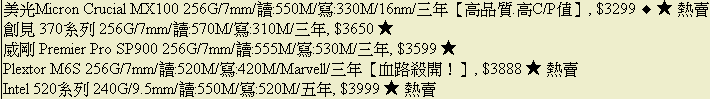 SSD比較