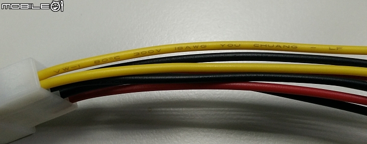 黑心偷工減料的大4P轉SATA電源線~新增詳細圖解與粗細比較圖8/28