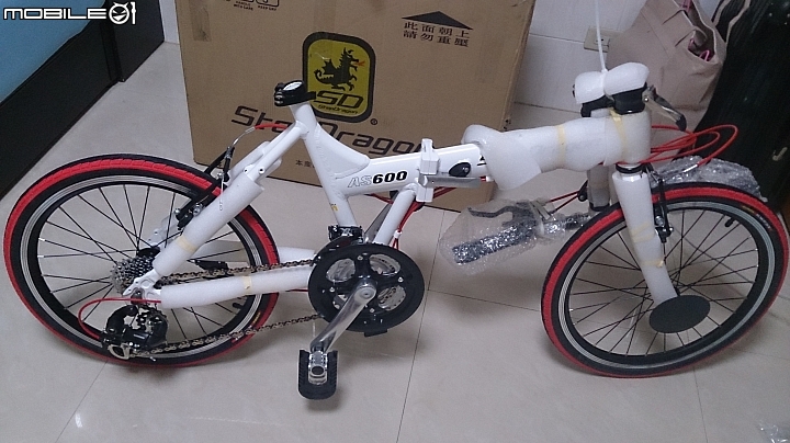 國產 ST買了一陣子了~現在才持一點發開箱文- StepDragon AS600-20吋鋁合金24速Shimano定位變速摺疊車