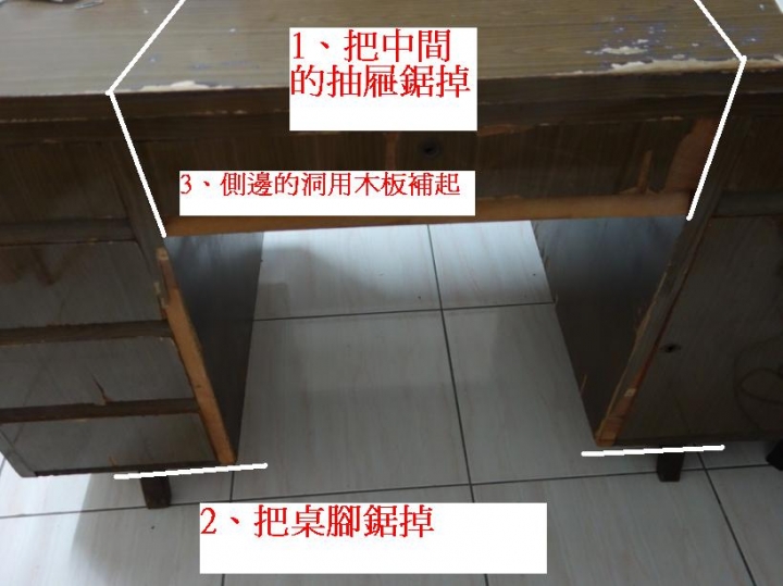 如何將書桌改成櫃子？