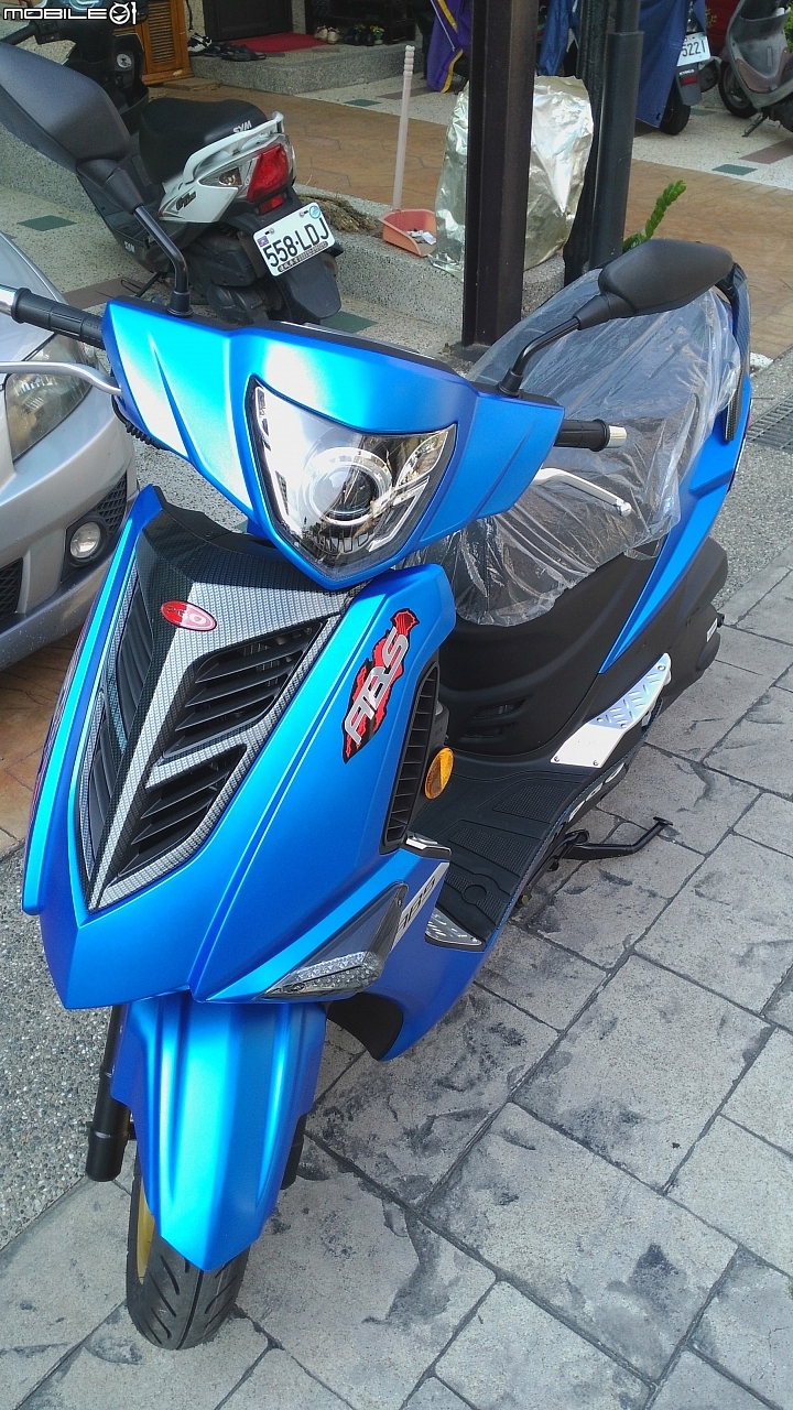 笑年歐吉桑的tigra 150 abs 特仕藍