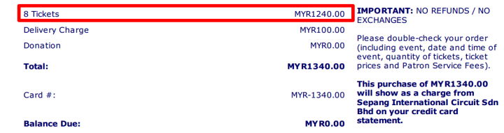 關於 Shell Advance Malaysian Motorcycle GP 2014 購票