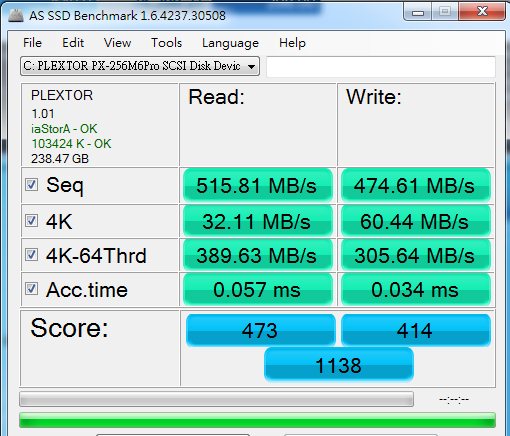 新玩具開箱連發之 Plextor M6pro 256g 到底好不好？