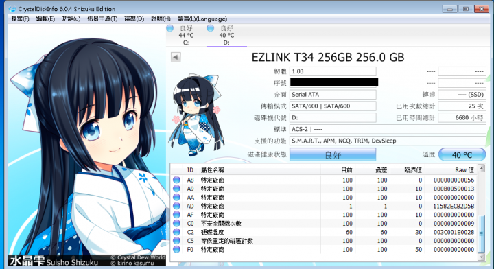 Ezlink T-34 256GB 壽命測試 (2015/3/22更新)~終點。