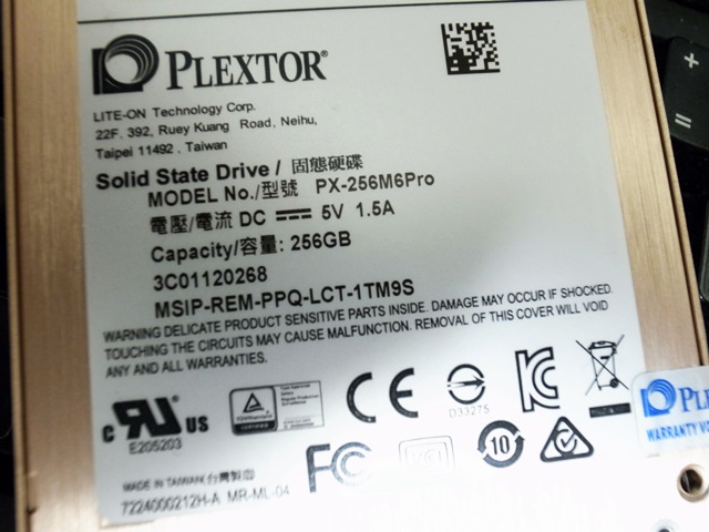 新玩具開箱連發之 Plextor M6pro 256g 到底好不好？