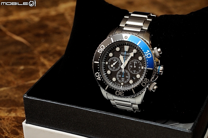 [200米深海潛將] Seiko Solar Quartz Chronograph MEN'S Watch SSC017P1