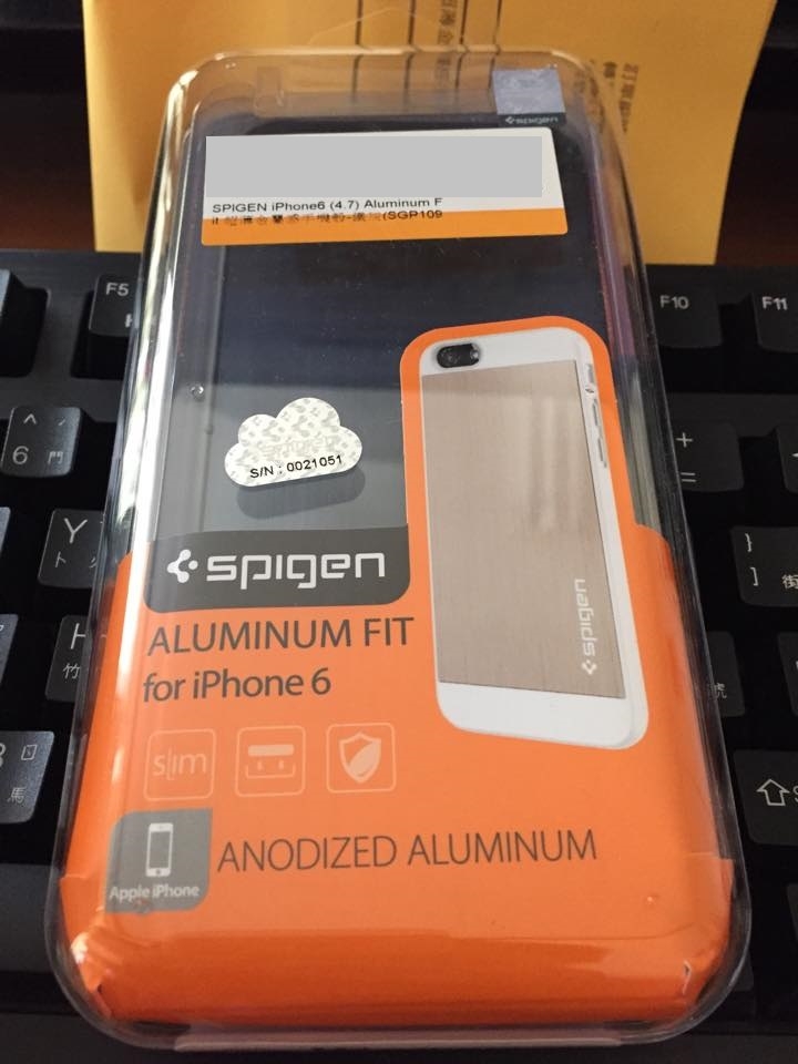 [開箱] iPhone6 保護殼- Spigen Aluminum Fit