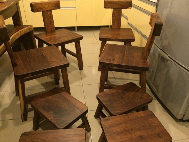 (開箱)老師傅手作餐桌椅+小凳+自製蜂蠟(圖多)