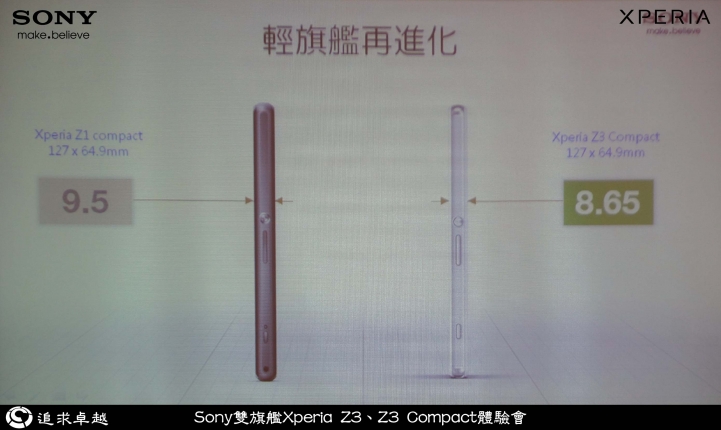 追求卓越-Sony雙旗艦Xperia Z3、Z3 Compact體驗會-台北場