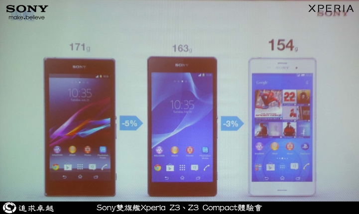 追求卓越-Sony雙旗艦Xperia Z3、Z3 Compact體驗會-台北場