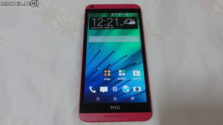 [簡單開箱] HTC 816 閃亮亮的蜜桃紅