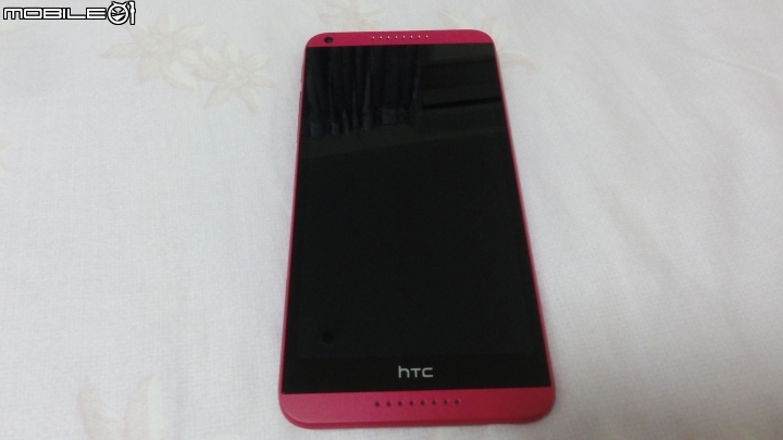 [簡單開箱] HTC 816 閃亮亮的蜜桃紅