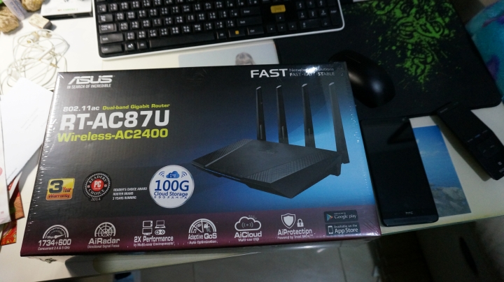 開箱1000M光纖配合最強ASUS 路由器 RT-AC87U分享+超棒的AiCloud