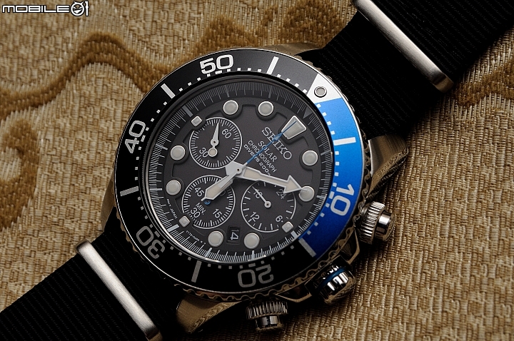 [200米深海潛將] Seiko Solar Quartz Chronograph MEN'S Watch SSC017P1