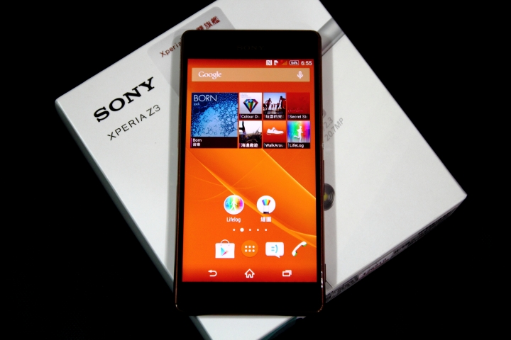 SONY Z3(古銅金)開箱~!