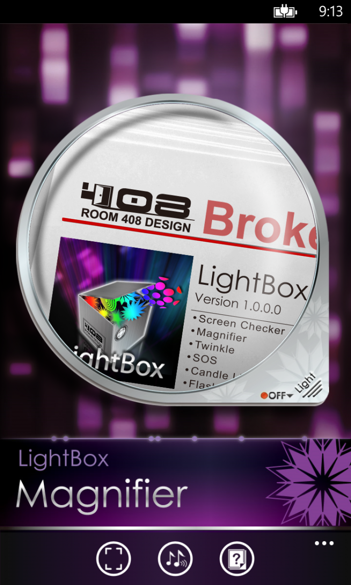 [限免]WP 軟體分享 -- LightBox (手電筒, 小夜燈... 等多種工具)