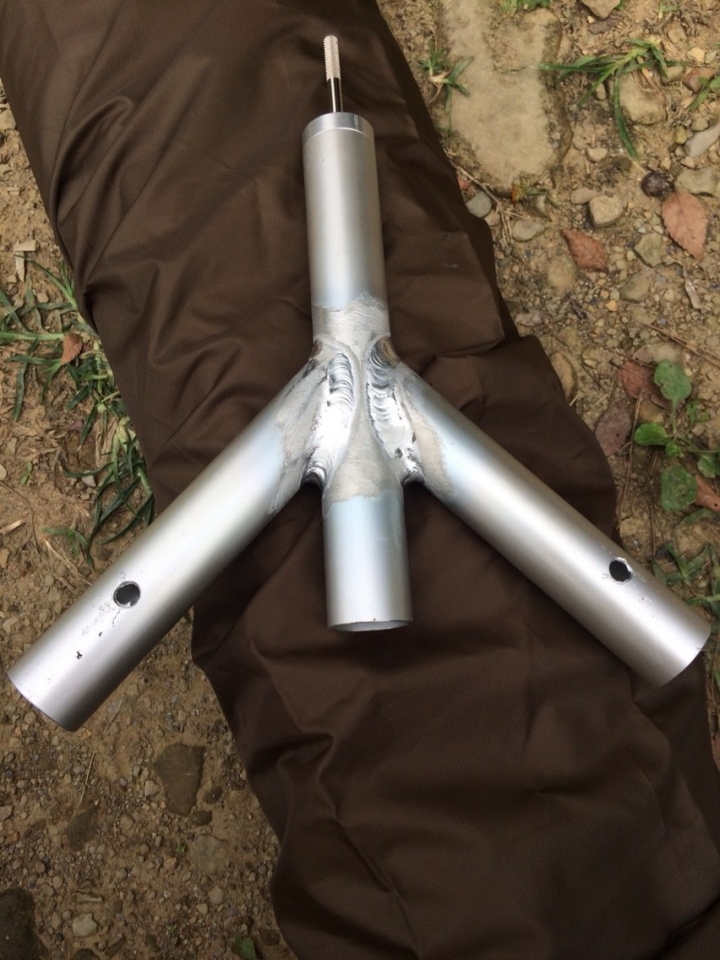 天幕專用倒Y連接器試做
