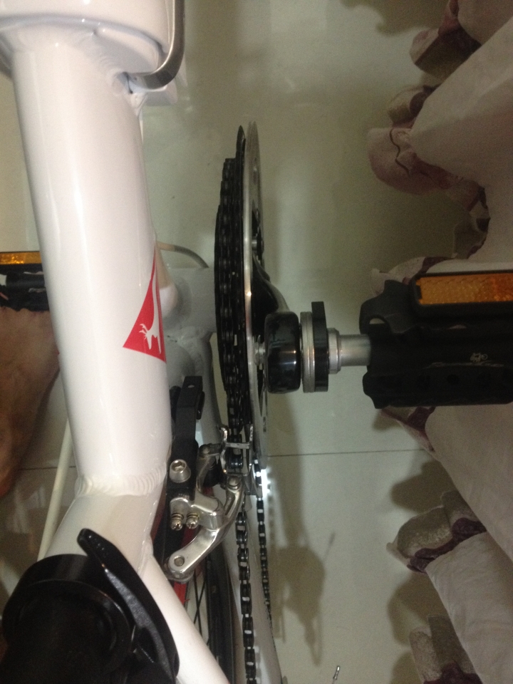 安裝後的大盤護蓋是否正常?感覺怪怪的...麻煩車友指點^^(新手疑問)