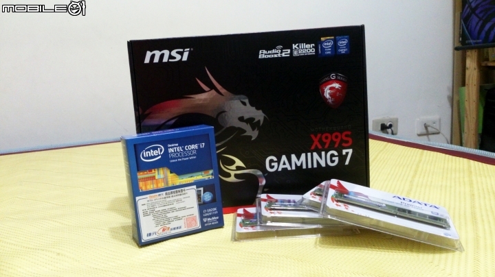 MSI X99S GAMING 7、5920X簡單開箱-接棒XD