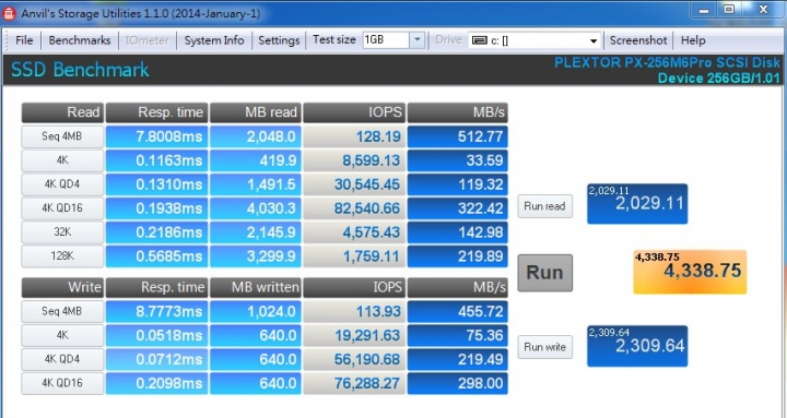 新玩具開箱連發之 Plextor M6pro 256g 到底好不好？