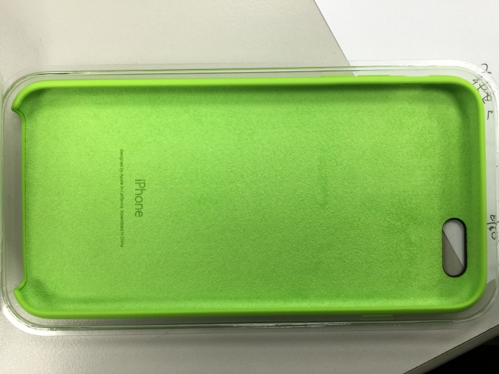 APPLE官網IPHONE6 Plus 5.5" 矽膠保護殼(綠) 【開箱】