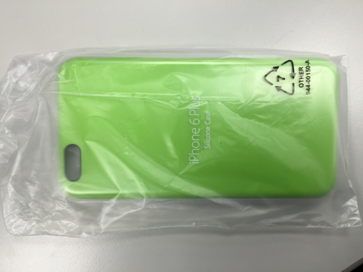 APPLE官網IPHONE6 Plus 5.5" 矽膠保護殼(綠) 【開箱】